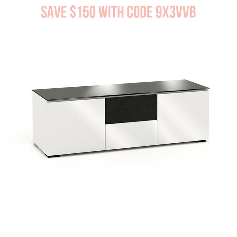 Salamander Miami 236 Gloss White Black Glass Bathroom Cabinet Storage