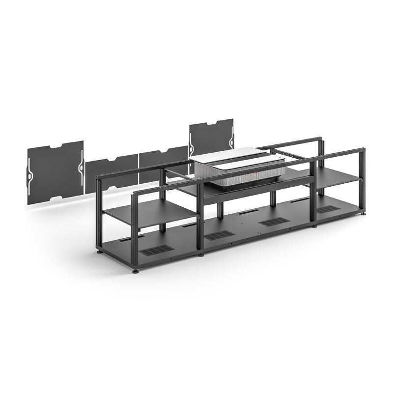 Salamander Miami 245 Cabinet for Leica UST Projector Integration – Sleek Black Top