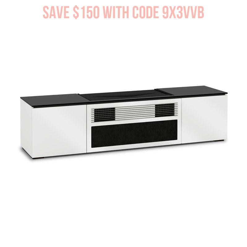 Salamander Miami 245 Gloss White Cabinet for Integrated Sony UST Projector