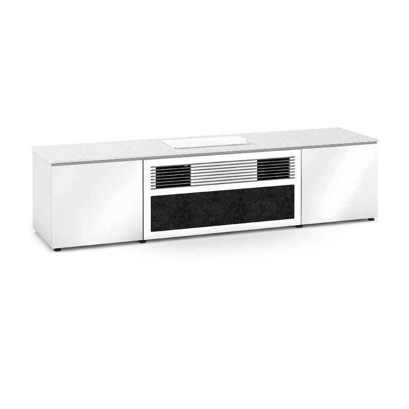 Salamander Miami 245 Gloss White Cabinet for Samsung SP-LSP7TF Projector Integration