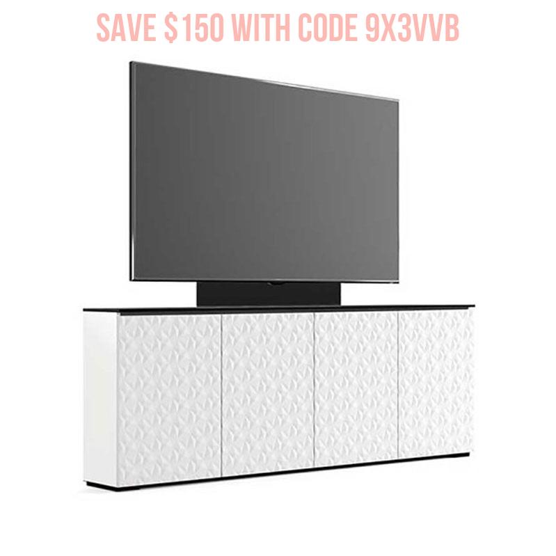 Salamander Milan 347 Low Profile AV Cabinet with Built-In TV Mount