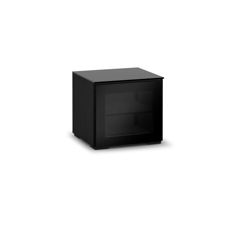 Salamander Oslo 217 Sub Enclosure Black Glass – Sleek Subwoofer Cabinet for Home Theater