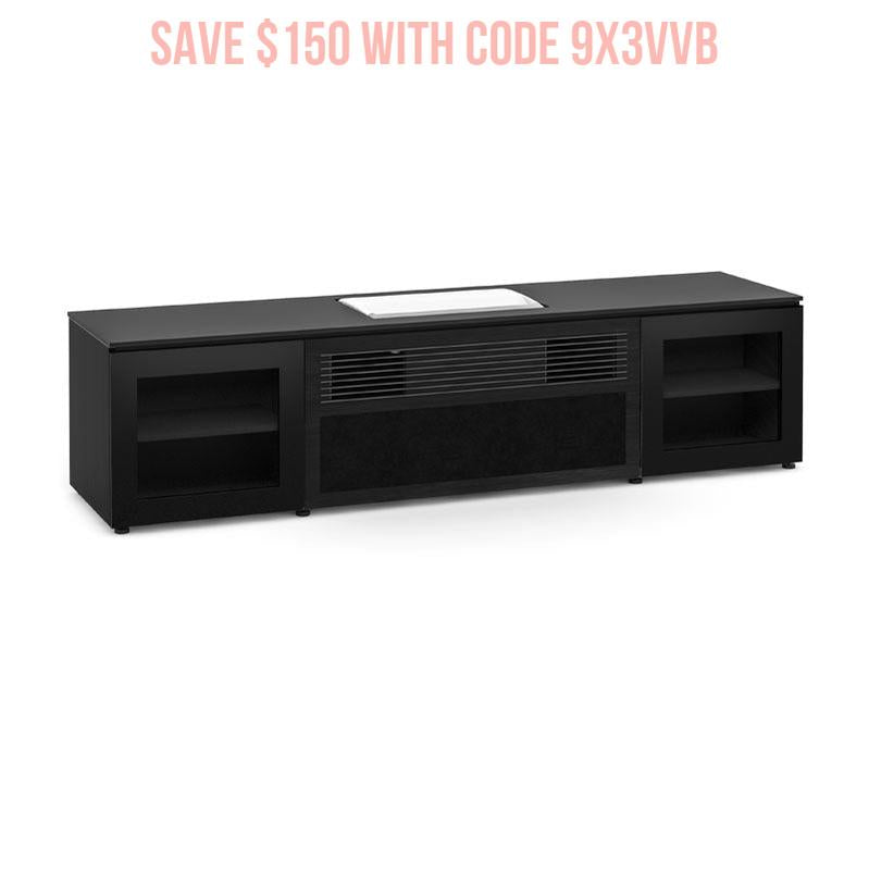 Salamander Oslo 245 Black Glass Cabinet for Samsung SP-LSP7TF Projector