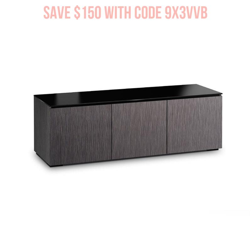 Salamander Seattle 237 Gray Oak AV Cabinet with Ventilation & Cable Management