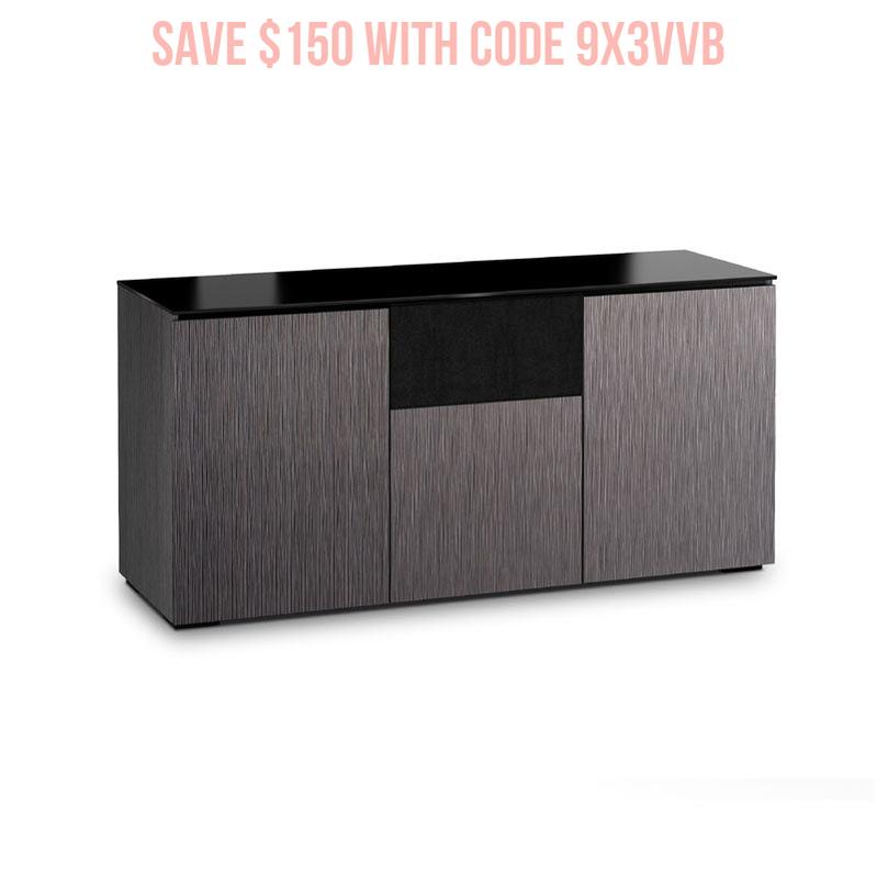 Salamander Seattle 336 AV Cabinet Gray Oak Textured – Premium Home Theater Storage