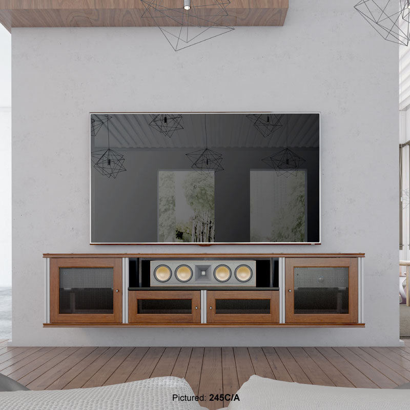 Salamander Synergy 245C/B AV Cabinet Cherry Black Posts, Ventilated