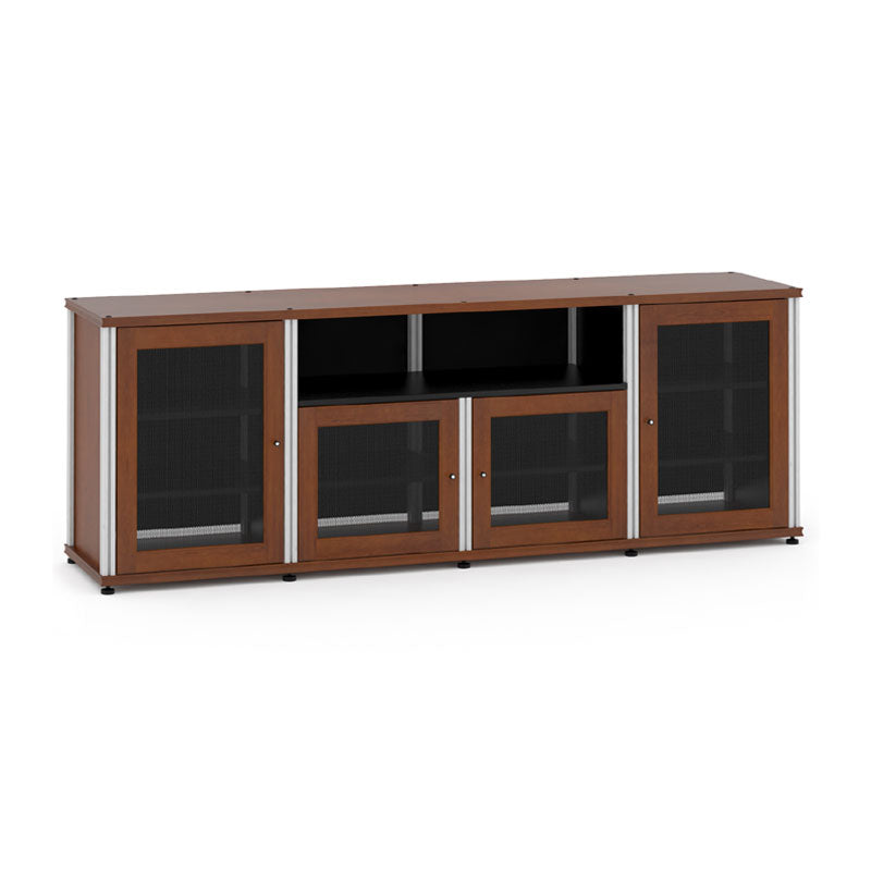 Salamander Synergy 345C/A Cherry AV Console with Aluminum Posts for Home Theater