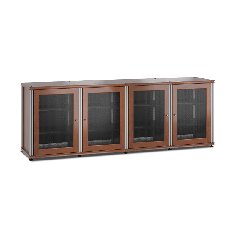 Salamander Synergy 347C/A Cherry AV Cabinet with Aluminum Posts for Home Theater