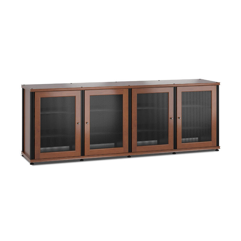 Salamander Synergy 347C/B AV Cabinet – Cherry with Black Posts, Modular Storage