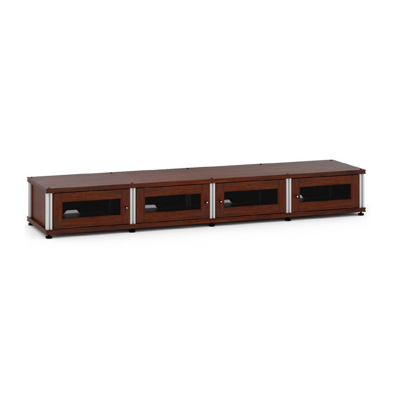 Salamander Synergy Model 147 Walnut AV Cabinet with Aluminum Posts