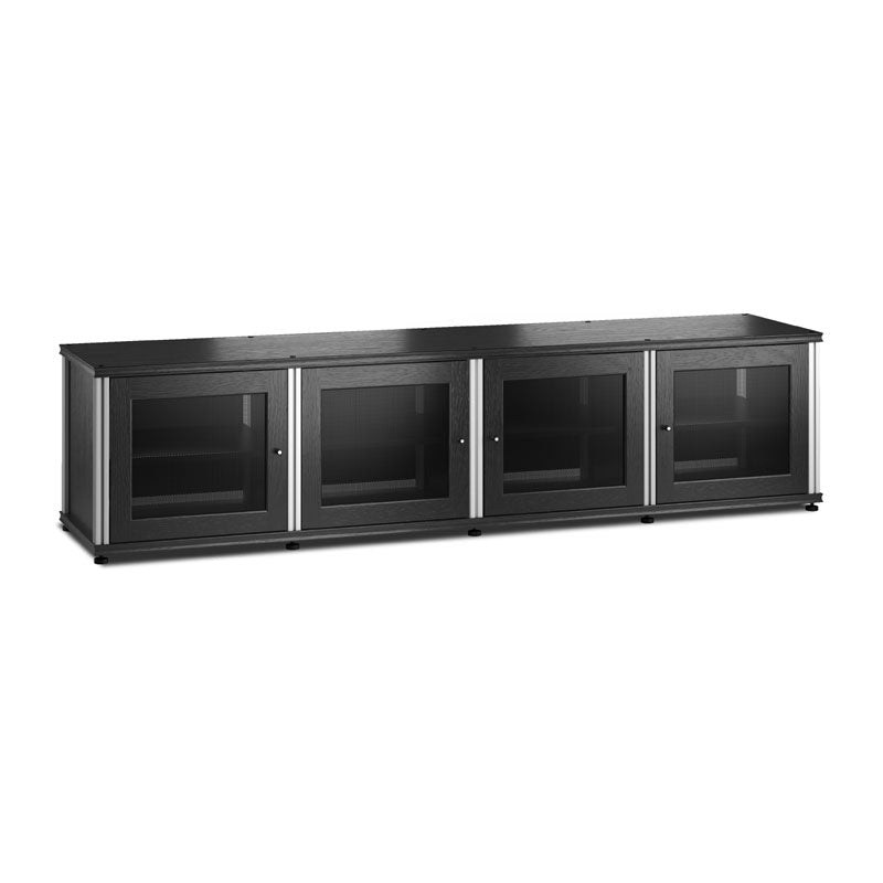 Salamander Synergy Model 247BO/A Black Oak AV Cabinet with Aluminum Posts