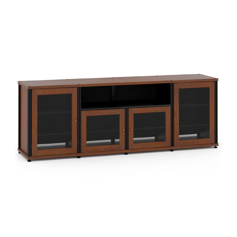 Salamander Synergy Model 345 Cherry AV Cabinet with Black Posts
