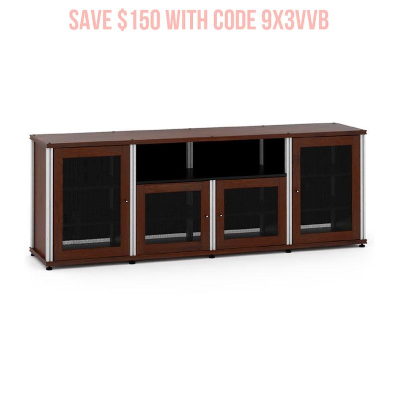 Salamander Synergy Model 345W/A Walnut with Aluminum Posts – Durable Modular Component for Modern Spaces