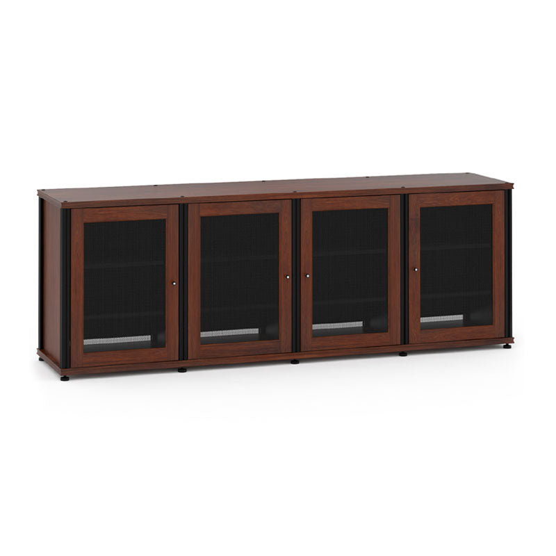 Salamander Synergy Model 347W/B Walnut AV Cabinet – Quad Width, Modular Storage