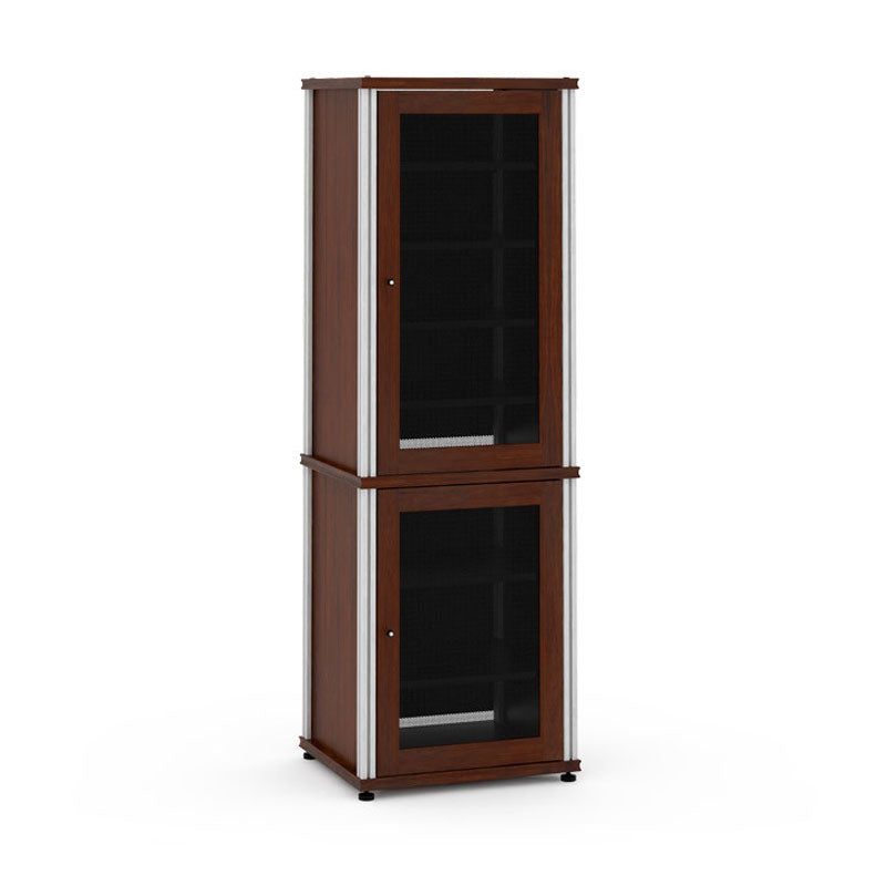 Salamander Synergy Model 703W/A Walnut AV Cabinet with Aluminum Posts