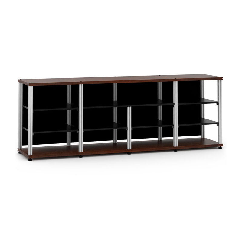 Salamander Synergy Quad 30 Center Opening Patio Door – Walnut & Aluminum Posts