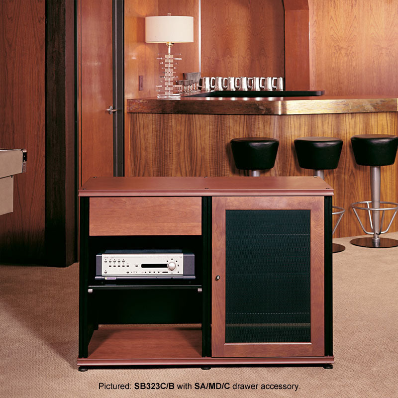 Salamander Synergy SB323C/B Cherry AV Cabinet with Adjustable Shelves