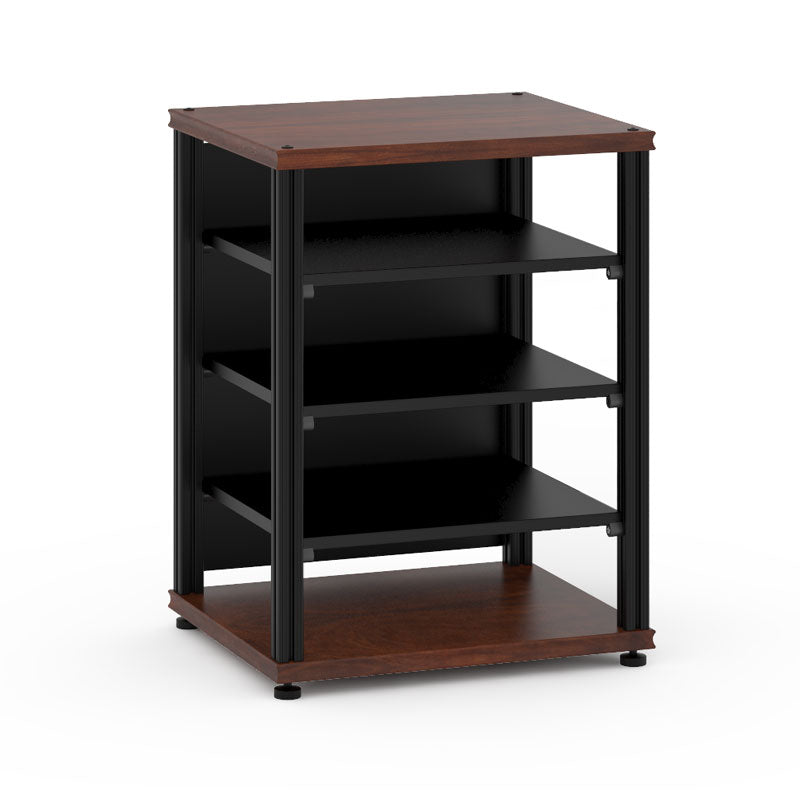 Salamander Synergy Single 30 AV Cabinet Dark Walnut with Black Posts