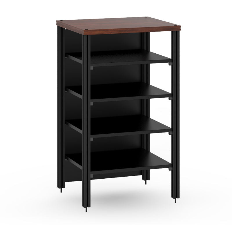 Salamander Synergy Single 40 Extension Dark Walnut Black Posts – Expand Storage
