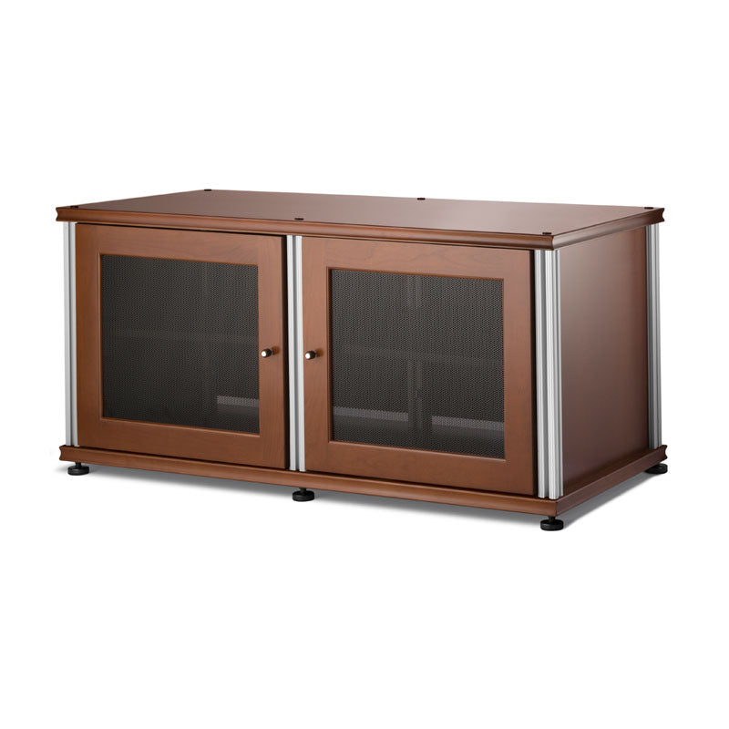 Salamander Synergy Single Box 221 AV Cabinet Cherry with Aluminum Posts