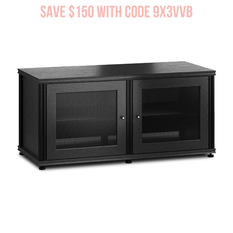 Salamander Synergy Single Box 221 Black Oak Media Cabinet Modular