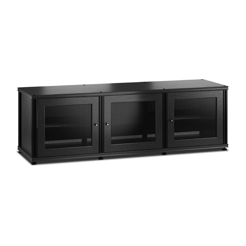 Salamander Synergy Single Box 237 AV Cabinet Black Oak for Home Theater
