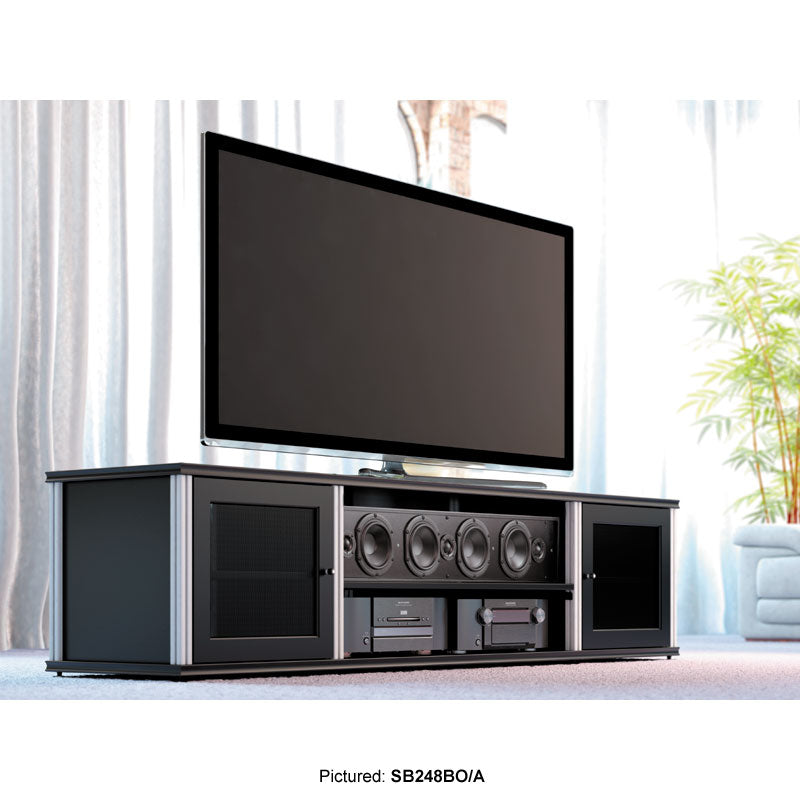 Salamander Synergy Single Box 248 Walnut AV Cabinet for Home Theater