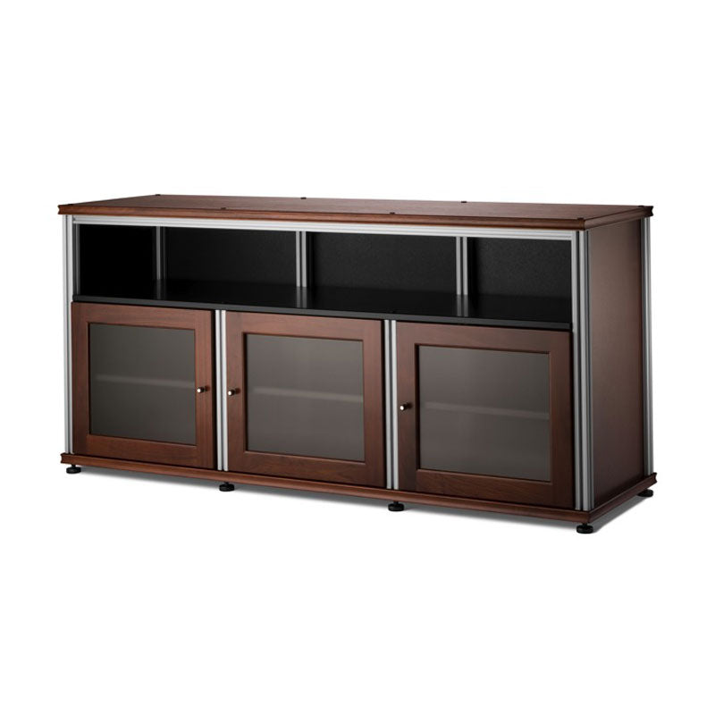 Salamander Synergy Single Box SB339W/A Walnut AV Storage with Aluminum Posts