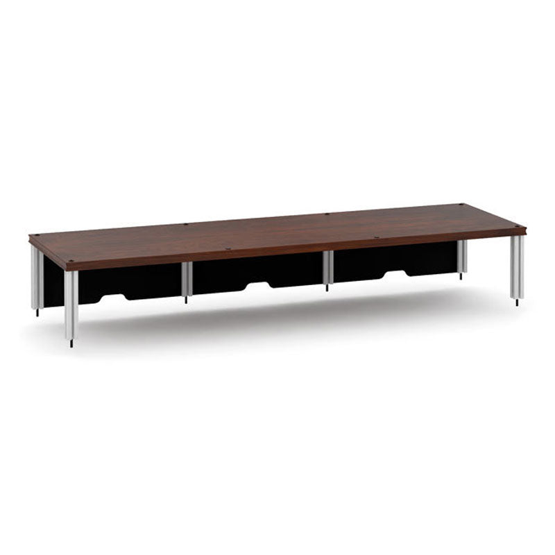 Salamander Synergy Triple Custom Cut Riser Dark Walnut – Adjustable AV Stand