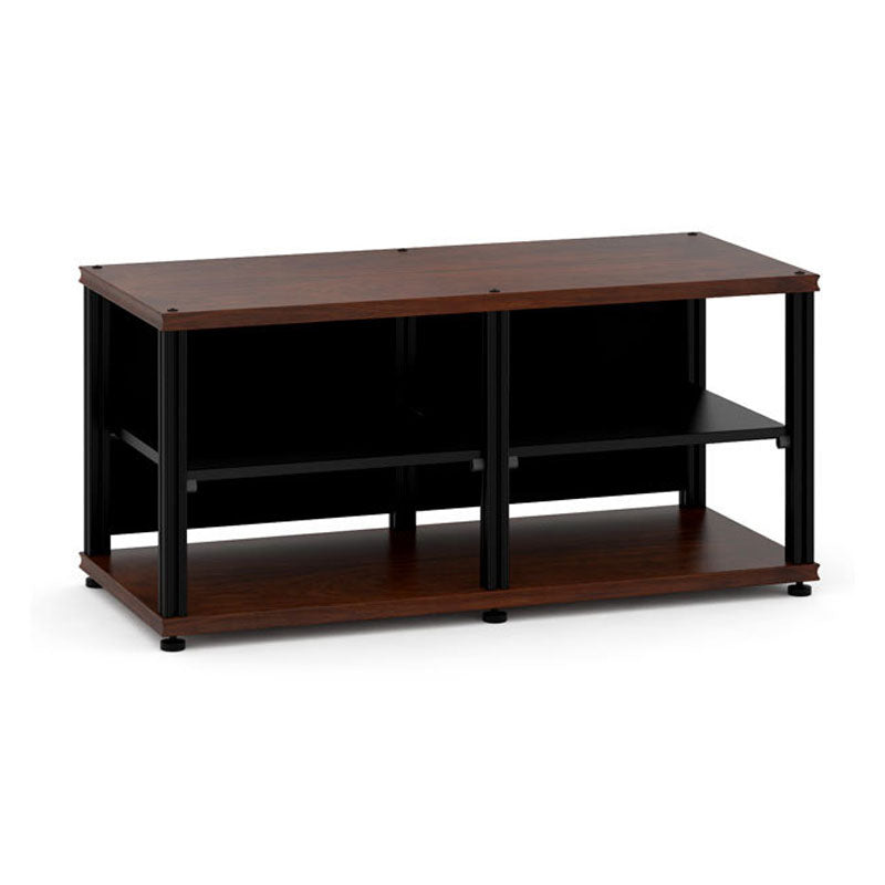Salamander Synergy Twin 20 AV Cabinet Dark Walnut Black Posts