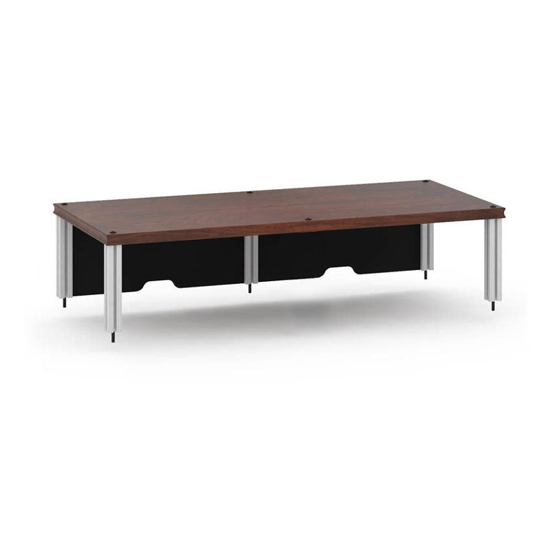 Salamander Synergy Twin 8.5" Riser Dark Walnut – Stable AV Display Stand