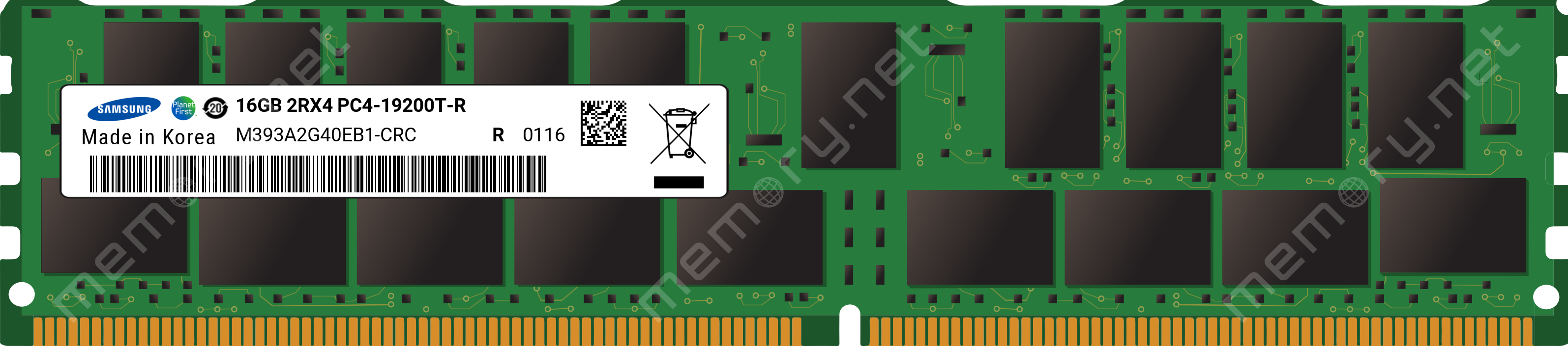 Samsung 16Gb Ddr4 Sdram Memory Module M393A2G40Eb1-Crc