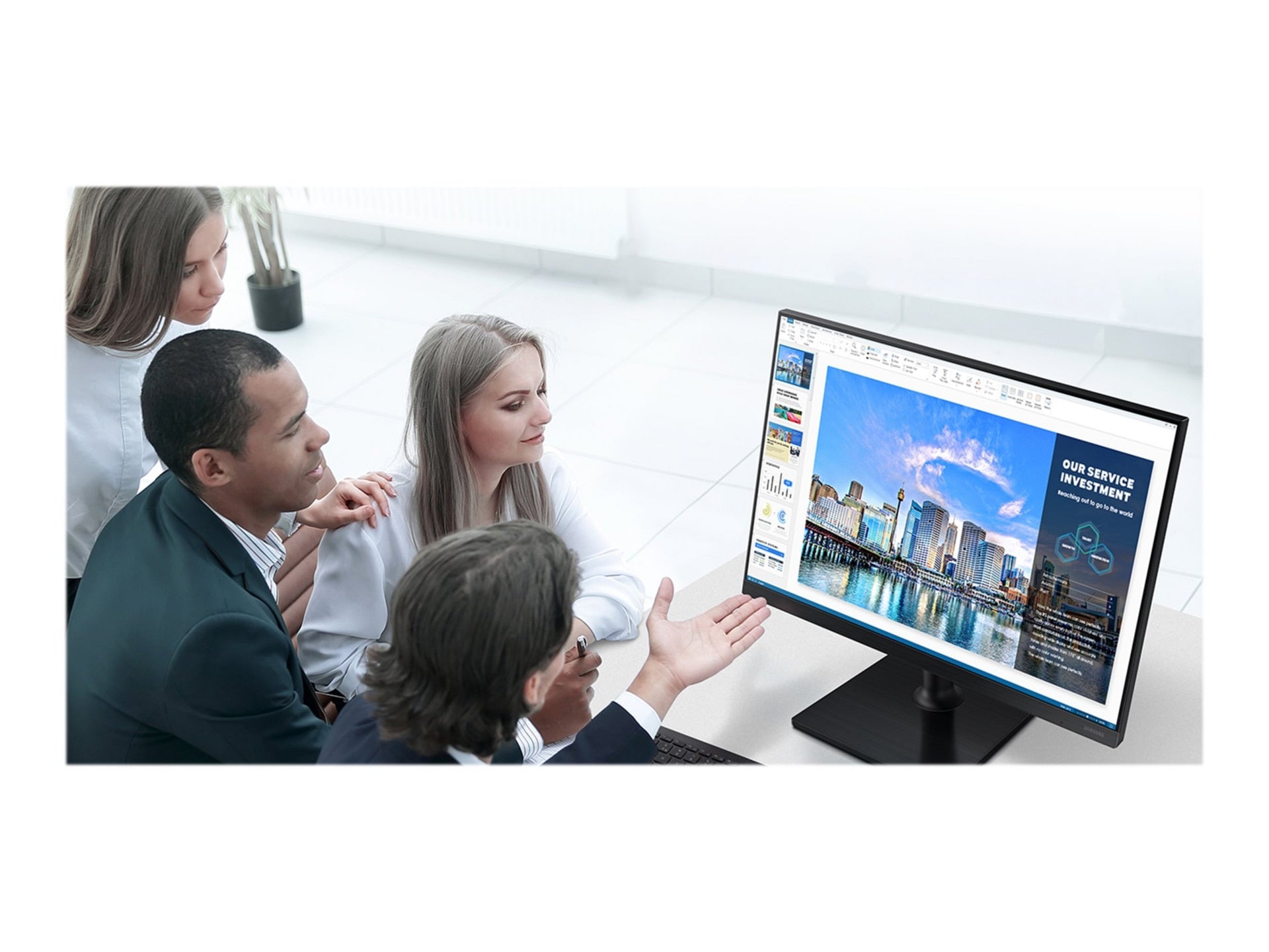 Samsung 24" F24T454GYN Monitor 1920x1200 75Hz 5ms for Professionals