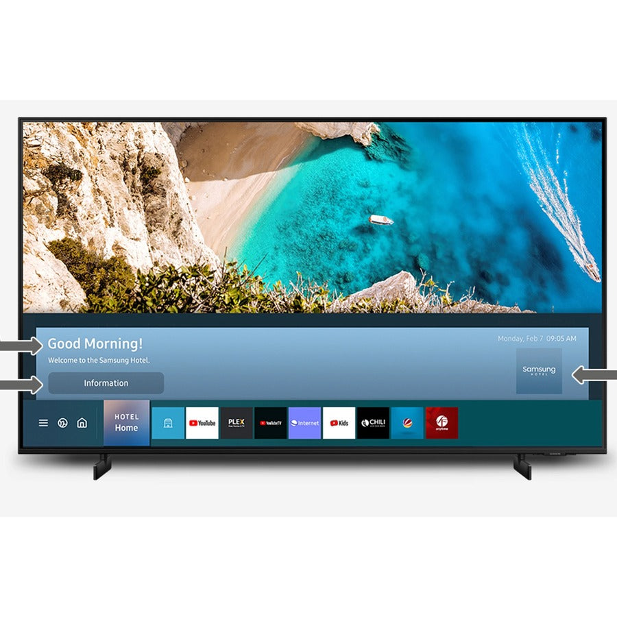 Samsung 43" HAU8000 Series 4K UHD Crystal Hospitality Display HG43AU800NFXZA