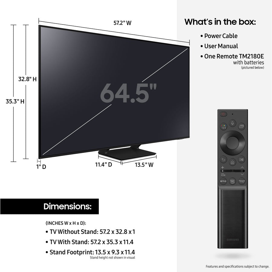 Samsung | 65" | Q70A | Qled | 4K Uhd | Smart Tv | Qn65Q70Aafxza | 2021