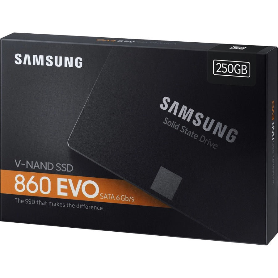 Samsung 860 EVO MZ-76E250B/AM 250 GB Solid State Drive - 2.5 Internal - SATA (SATA/600)"