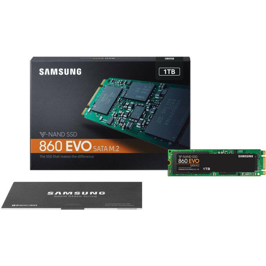 Samsung 860 Evo Series 1Tb M.2 2280 Sata3 Solid State Drive, Retail (Samsung V-Nand 3Bit Mlc)