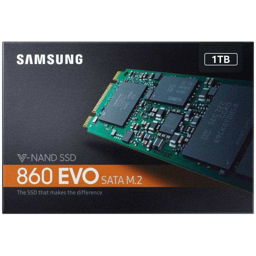 Samsung 860 Evo Series 1Tb M.2 2280 Sata3 Solid State Drive, Retail (Samsung V-Nand 3Bit Mlc)