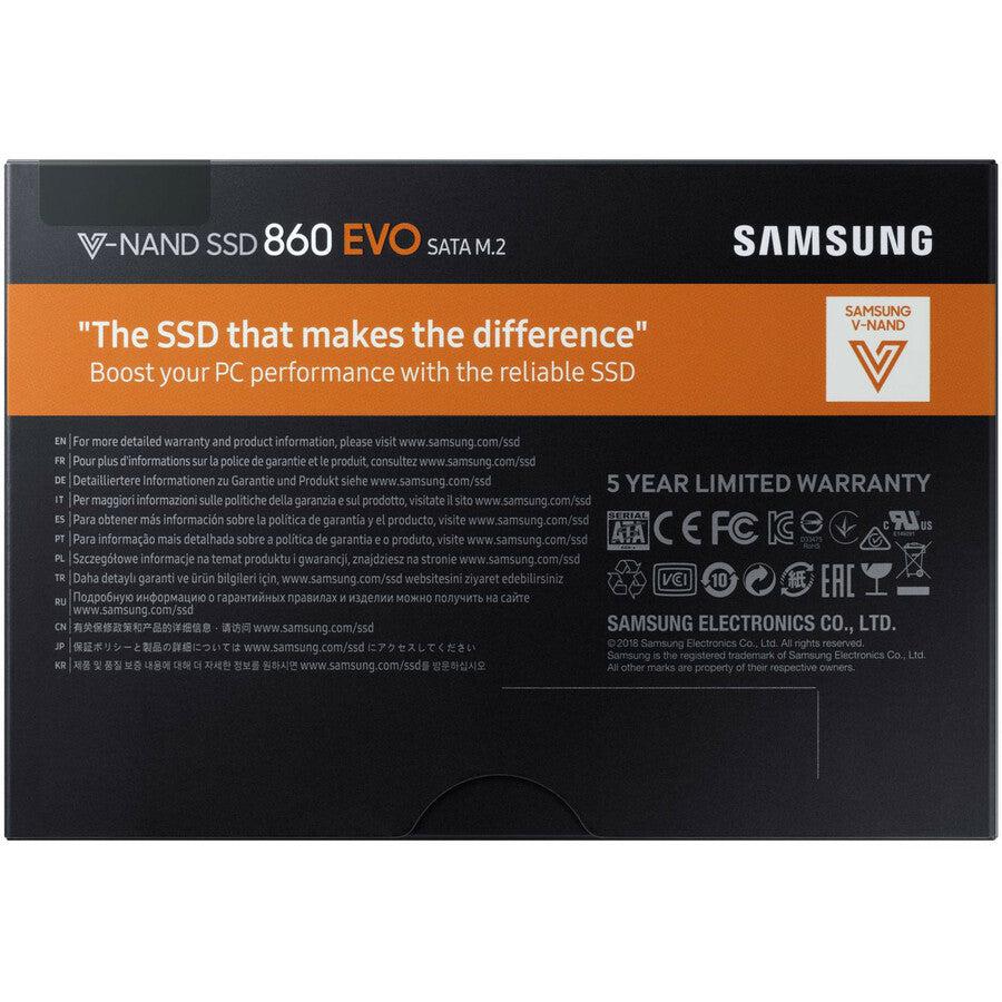 Samsung 860 Evo Series 1Tb M.2 2280 Sata3 Solid State Drive, Retail (Samsung V-Nand 3Bit Mlc)