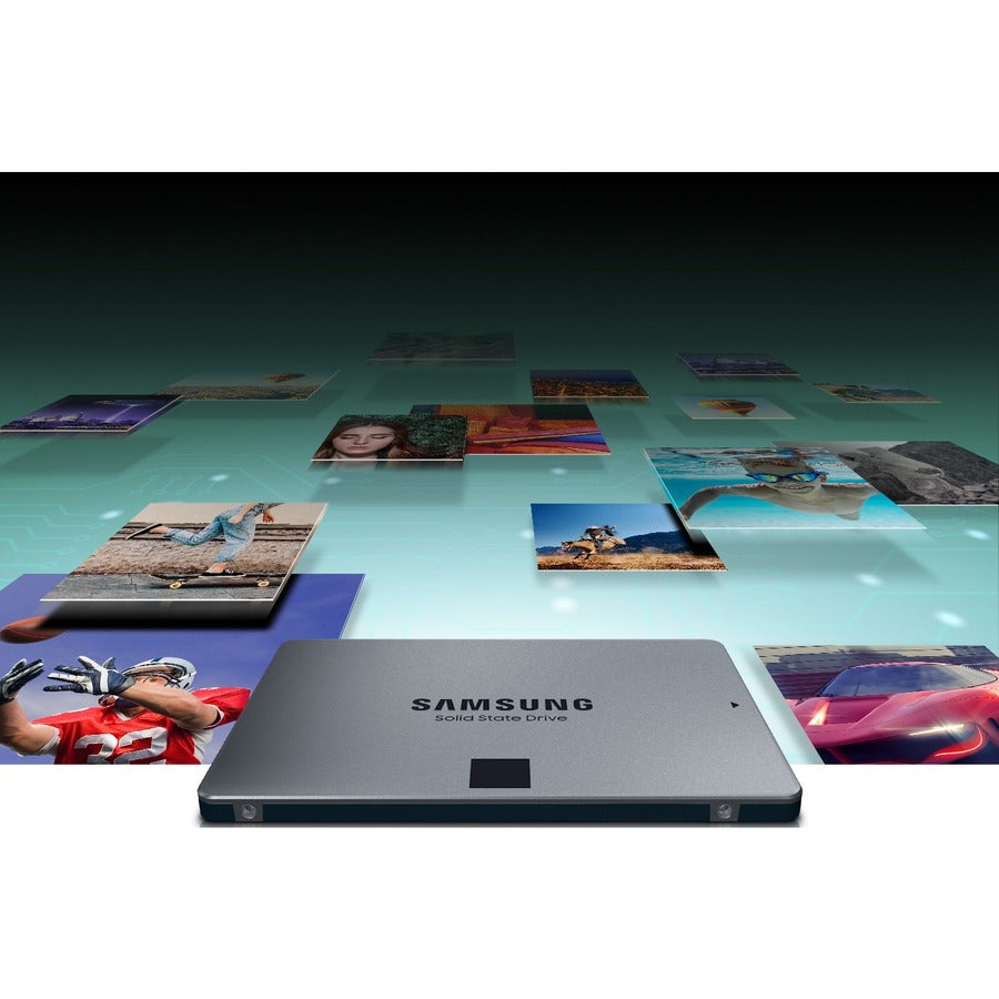 Samsung 870 QVO MZ-77Q1T0B/AM 1 TB Solid State Drive - 2.5 Internal - SATA (SATA/600)"