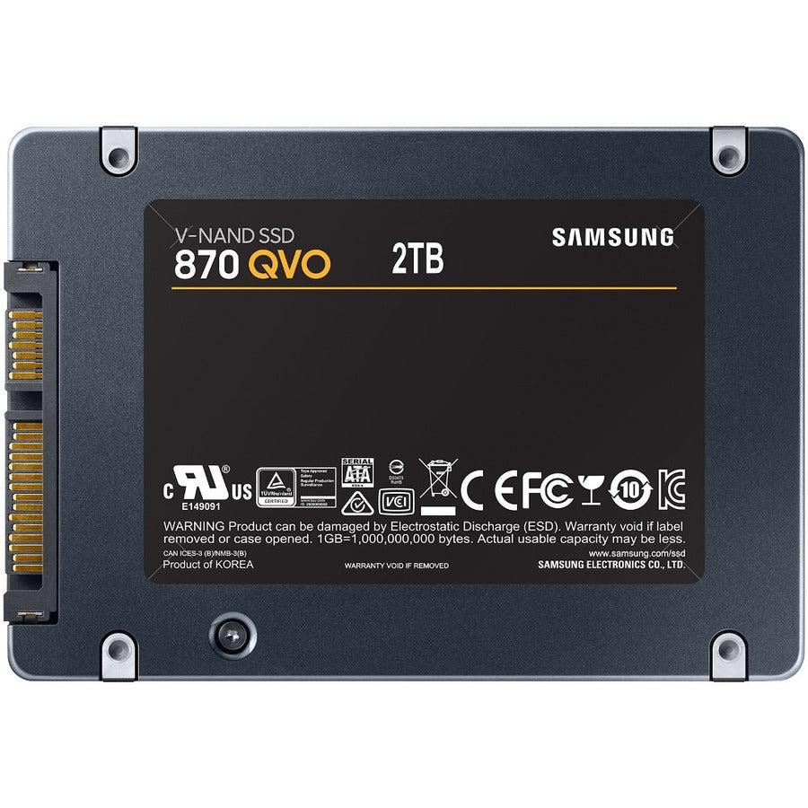 Samsung 870 Qvo Series 2.5" 2Tb Sata Iii Samsung 4-Bit Mlc V-Nand Internal Solid State Drive (Ssd) Mz-77Q2T0B/Am
