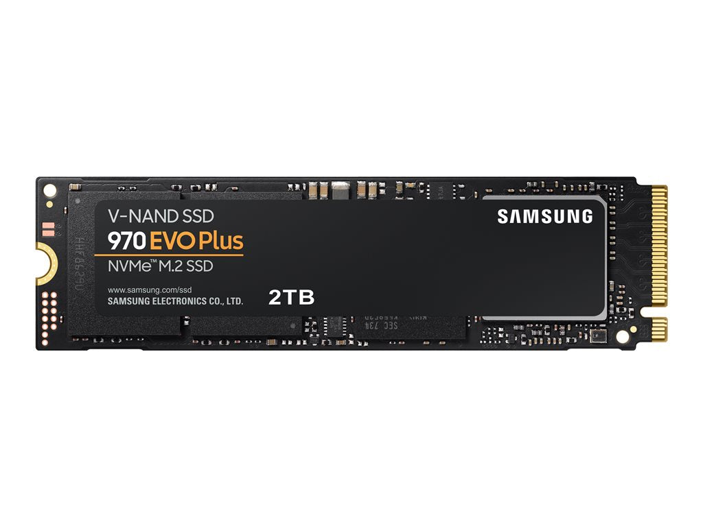 Samsung 970 EVO Plus MZ-V7S2T0BW - SSD - encrypted - 2 TB - internal - M.2 2280 - PCIe 3.0 x4 (NVMe) - buffer: 2 GB -