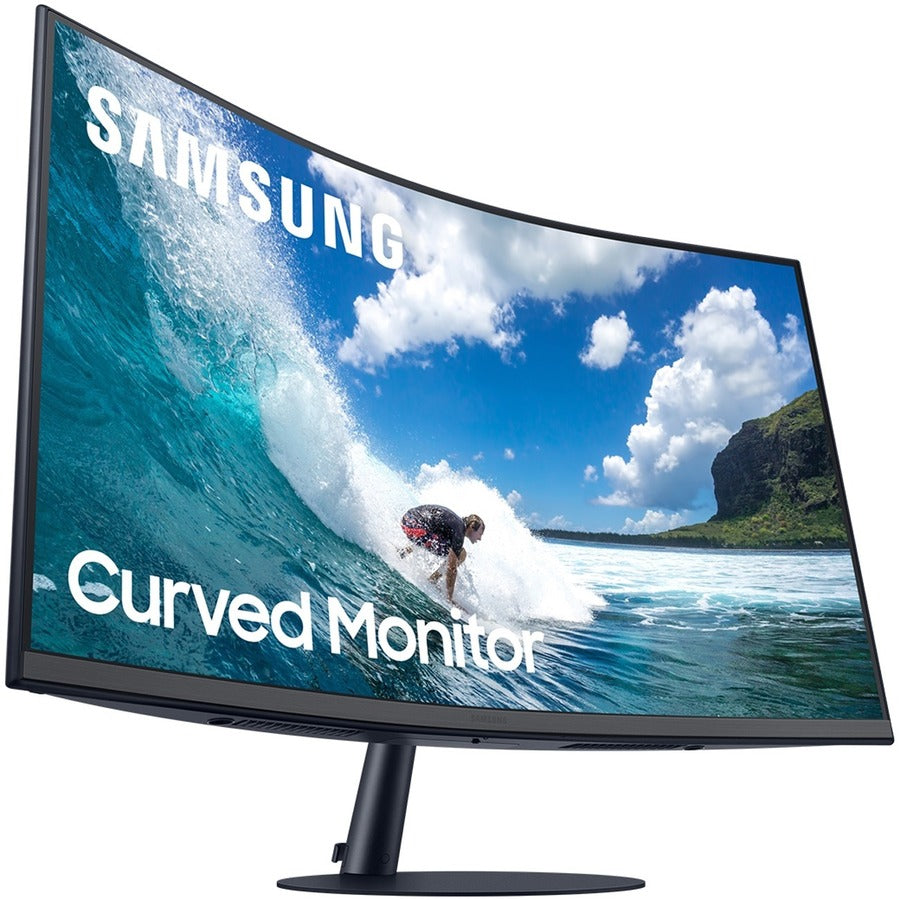 Samsung C27T550FDN 27 Class Full HD Curved Screen Gaming LCD Monitor - 16:9 - Dark Blue Gray" LC27T550FDNXZA