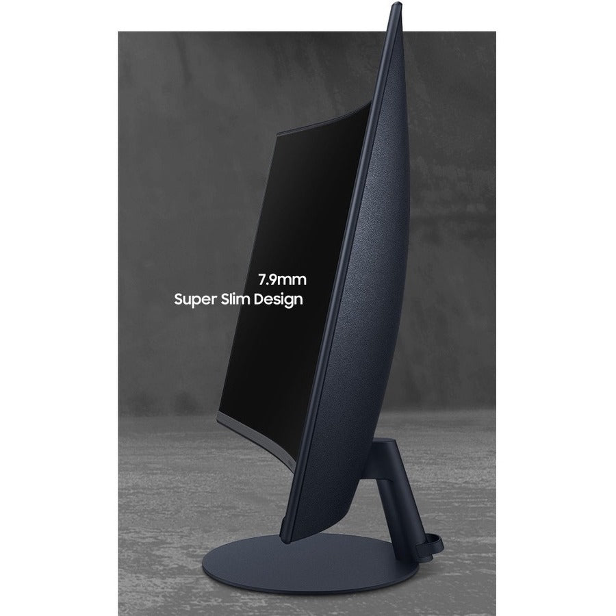 Samsung C27T550FDN 27 Class Full HD Curved Screen Gaming LCD Monitor - 16:9 - Dark Blue Gray" LC27T550FDNXZA