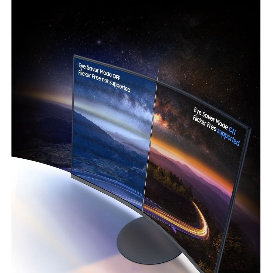 Samsung C27T550FDN 27 Class Full HD Curved Screen Gaming LCD Monitor - 16:9 - Dark Blue Gray" LC27T550FDNXZA