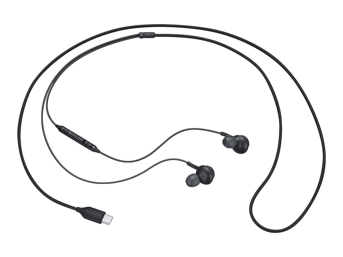 Samsung EO-IC100 - Earphones with mic - in-ear - wired - USB-C - for Galaxy Fold, Fold 5G EO-IC100BBEGUS