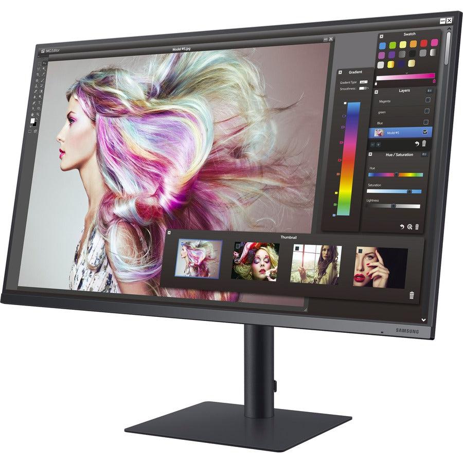 Samsung F32TU874VN 32 Class 4K UHD LCD Monitor - 16:9 - Dark Blue Gray" LF32TU874VNXGO
