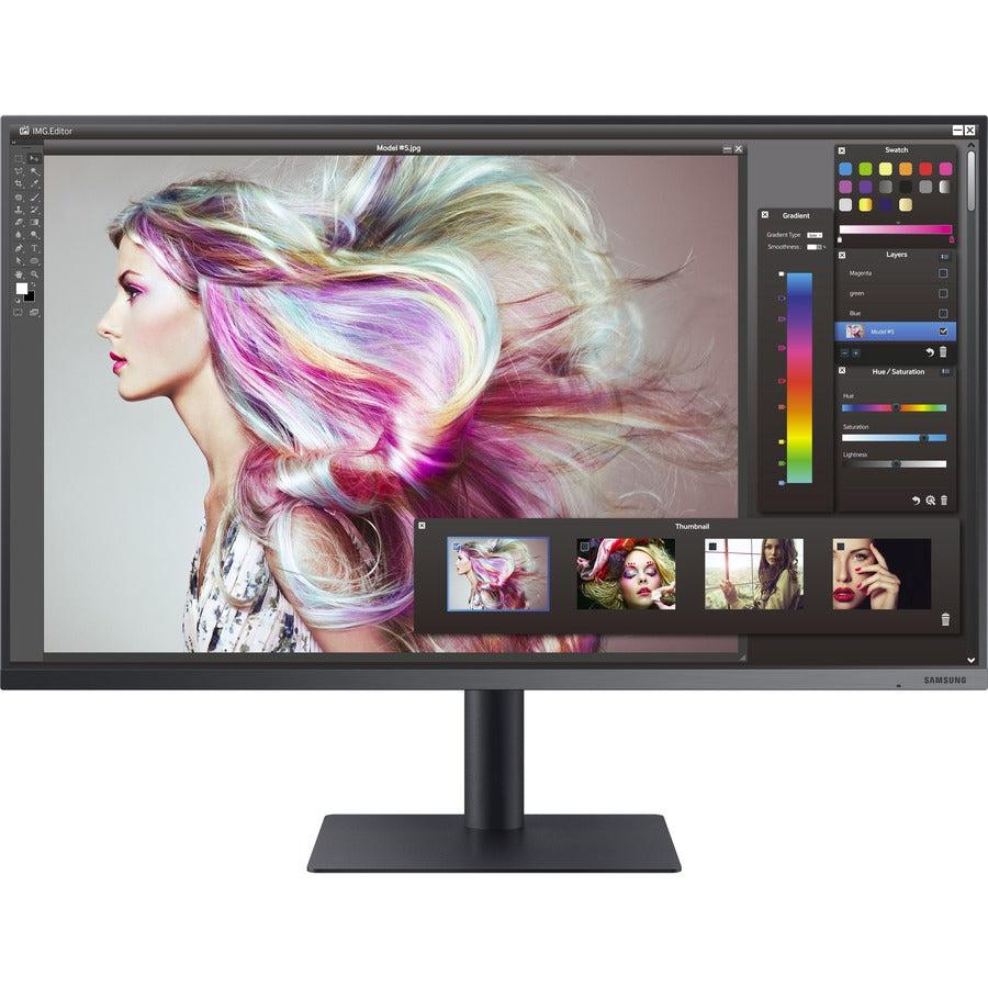 Samsung F32TU874VN 32 Class 4K UHD LCD Monitor - 16:9 - Dark Blue Gray" LF32TU874VNXGO