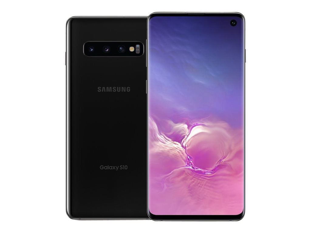 Samsung Galaxy S10 (Unlocked) - 4G smartphone - RAM 8 GB / Internal Memory 128 GB - microSD slot - OLED display - 6.1 -