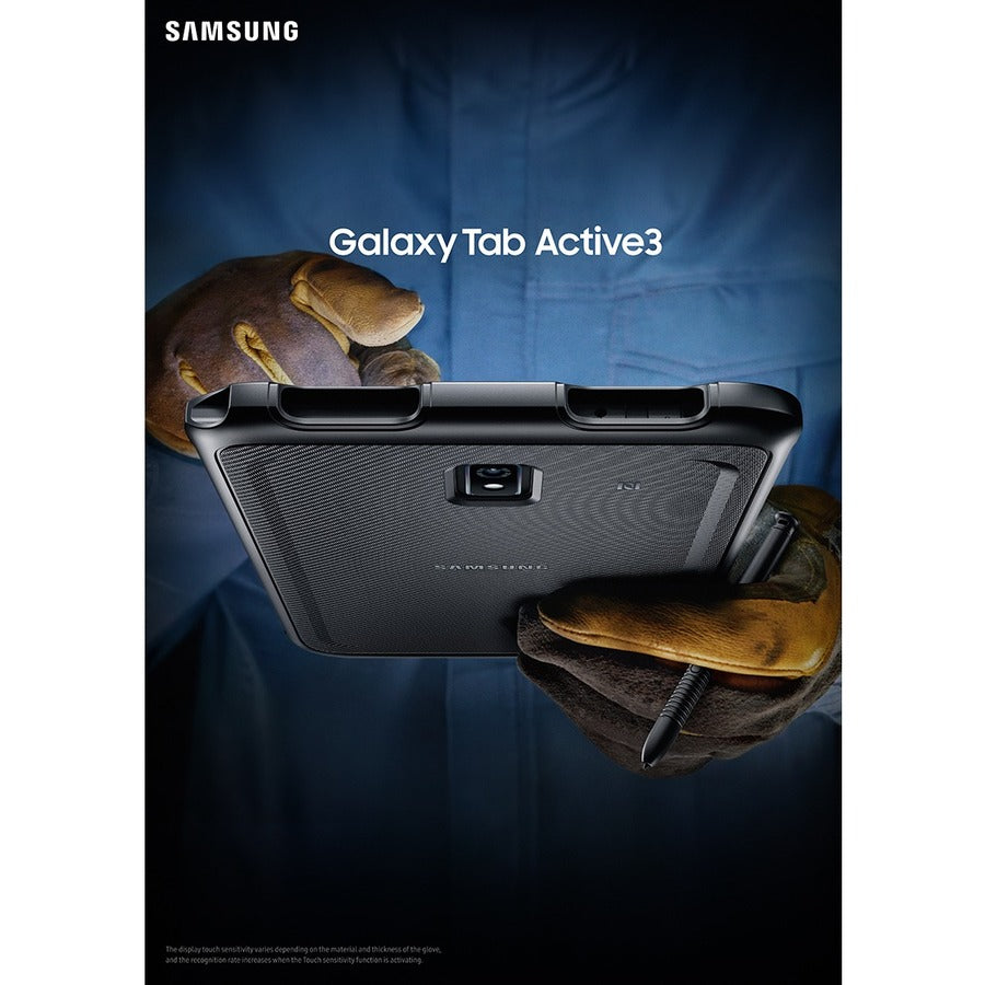 Samsung Galaxy Tab Active3 Rugged Tablet - 8 WUXGA - Samsung Exynos 9810 - 4 GB - 128 GB Storage - Android 10 - 4G - Black" SM-T577UZKGN14
